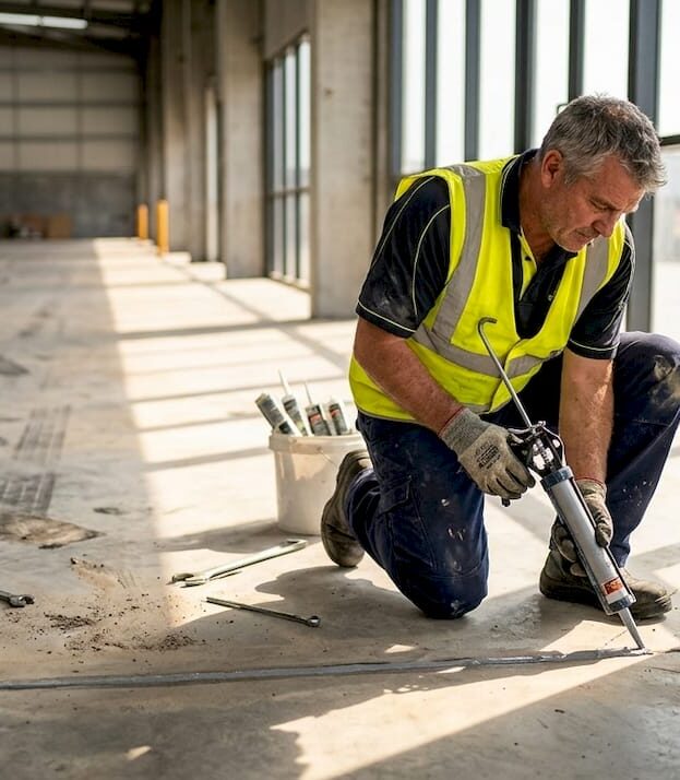 1774424230309_Worker-sealing-industrial-floor-joints-in-warehouse Worker sealing industrial floor joints in warehouse