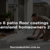 Queensland homeowner applying patio floor coating